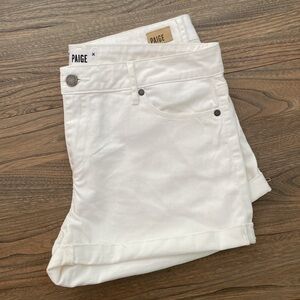 Paige White Denim Shorts